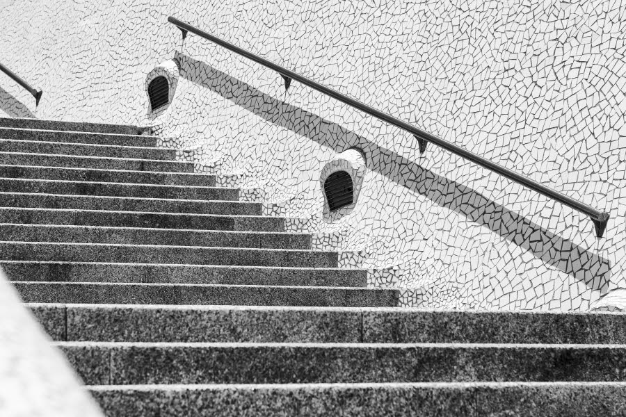 42 Santa Cruz Auditorio de Tenerife Treppe sw