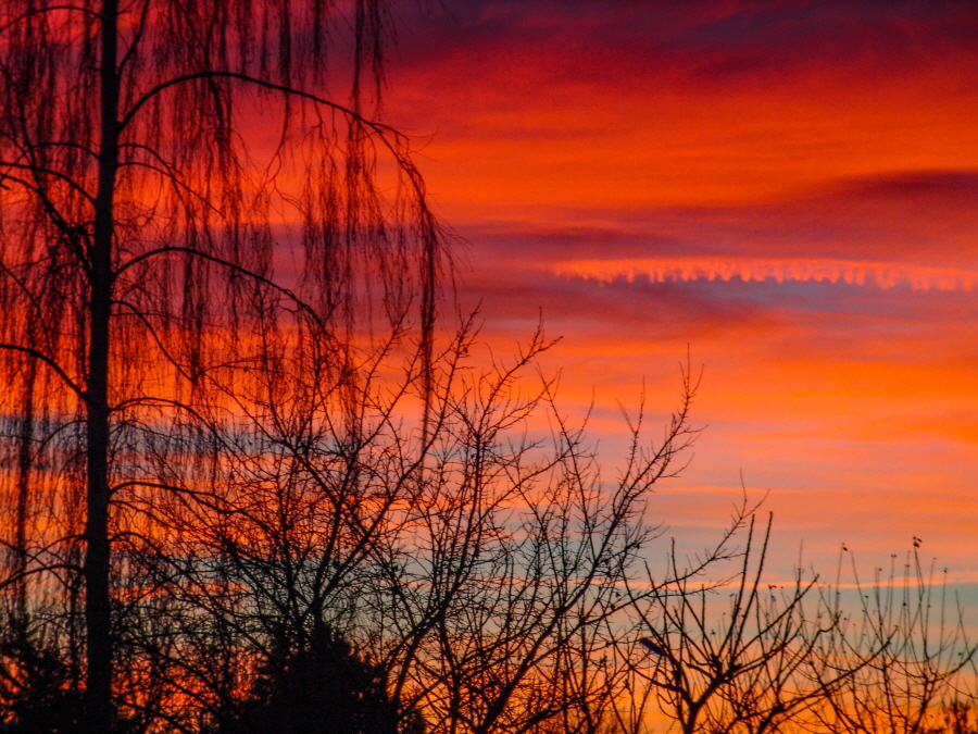 NS-rote Abendstimmung